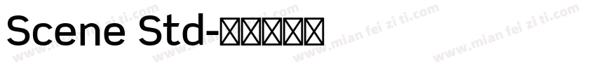 Scene Std字体转换